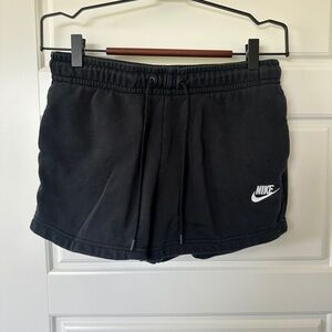 Nike Black Athletic Sweat Shorts Lightweight Design